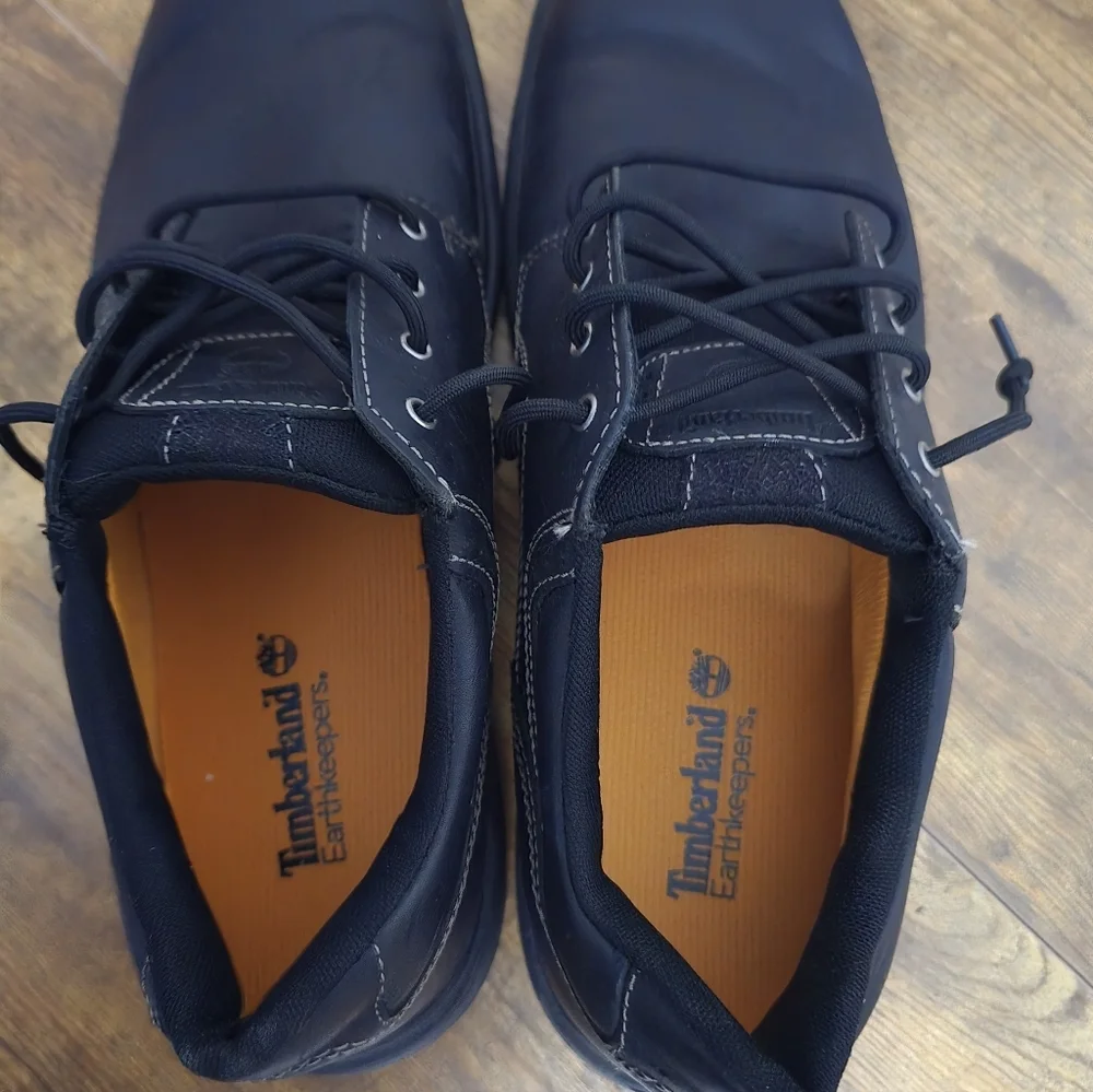 Timberland Earthkeepers 5052A Black Leather Men's Shoes Size 13W